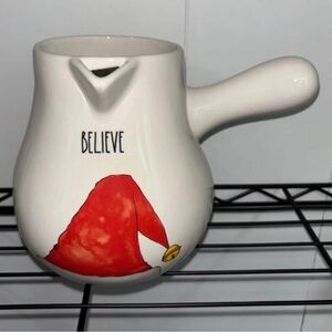 Rae Dunn Hot Cocoa with Red Santa Hat